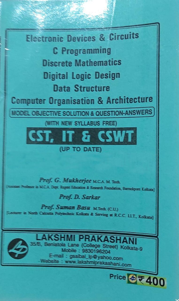 CST (IT) 6th Semester Polytechnic guide book Lakshmi Publication